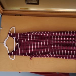 Burgundy maxi dress